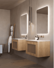 Miroir LED Dinamarca | Éclairage doux 6500K