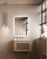 Miroir LED Dinamarca | Éclairage doux 6500K