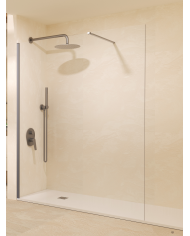 paroi douche black gun metal | SBX 8mm réversible