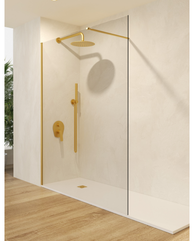 paroi douche or brossé sbx | SBX vitre 8 mm réversible