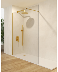 paroi douche or brossé sbx | SBX vitre 8 mm réversible