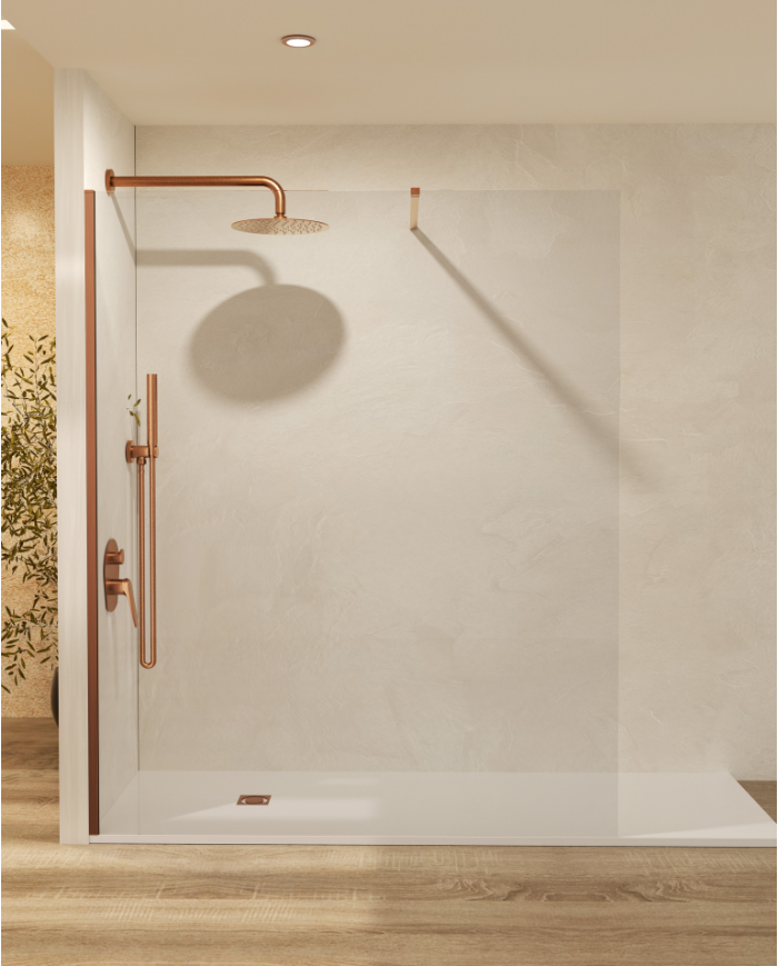 Paroi Douche Or rose brossé Screen - SBX