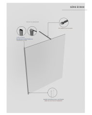 Paroi Douche Noir mat Screen - SBX