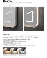 miroir led salle de bain duomo | LEDIMEX éclairage ajustable