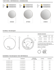 miroir led retroéclairé ledimex | antibuée & éclairage 3 teintes