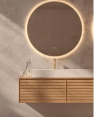 miroir led retroéclairé ledimex | antibuée & éclairage 3 teintes