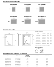 Miroir LED salle de bain Holanda | LEDIMEX