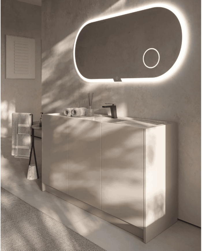 Miroir salle de bain Ledimex | Éclairage LED antibuée