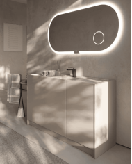 Miroir salle de bain Ledimex | Éclairage LED antibuée