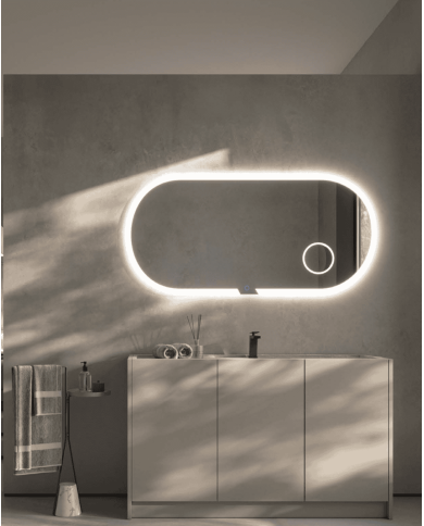 Miroir salle de bain Ledimex | Éclairage LED antibuée