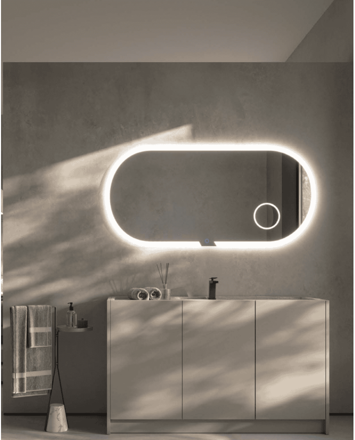 Miroir salle de bain Ledimex | Éclairage LED antibuée