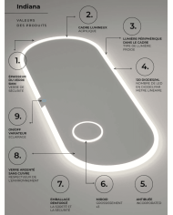 Miroir Indiana - LEDIMEX