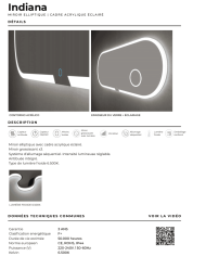 Miroir salle de bain Ledimex | Éclairage LED antibuée