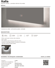 Miroir LED salle de bain Italia | LEDIMEX antibuée