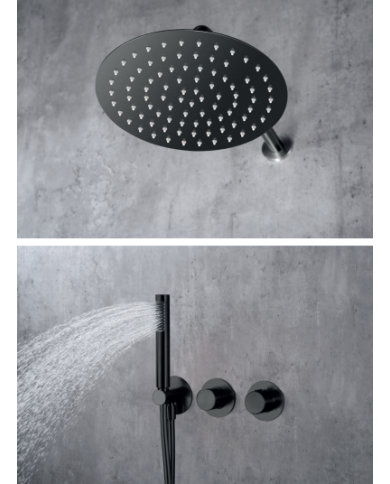 Robinetterie thermostatique encastrée Noir mat Robinetterie thermostatique encastrée Noir mat