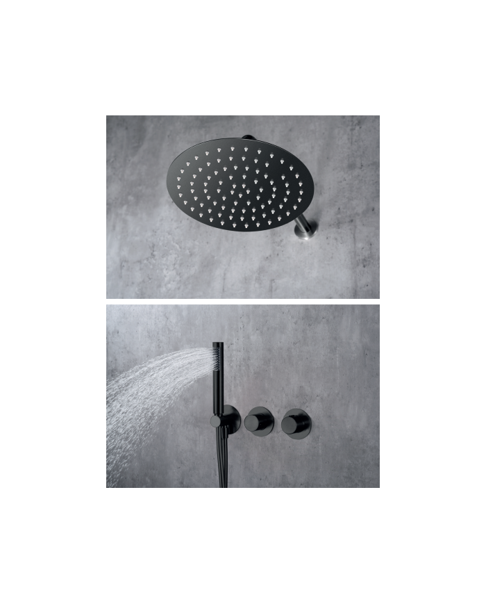 Robinetterie thermostatique encastrée Noir mat