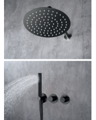 Robinetterie thermostatique encastrée Noir mat