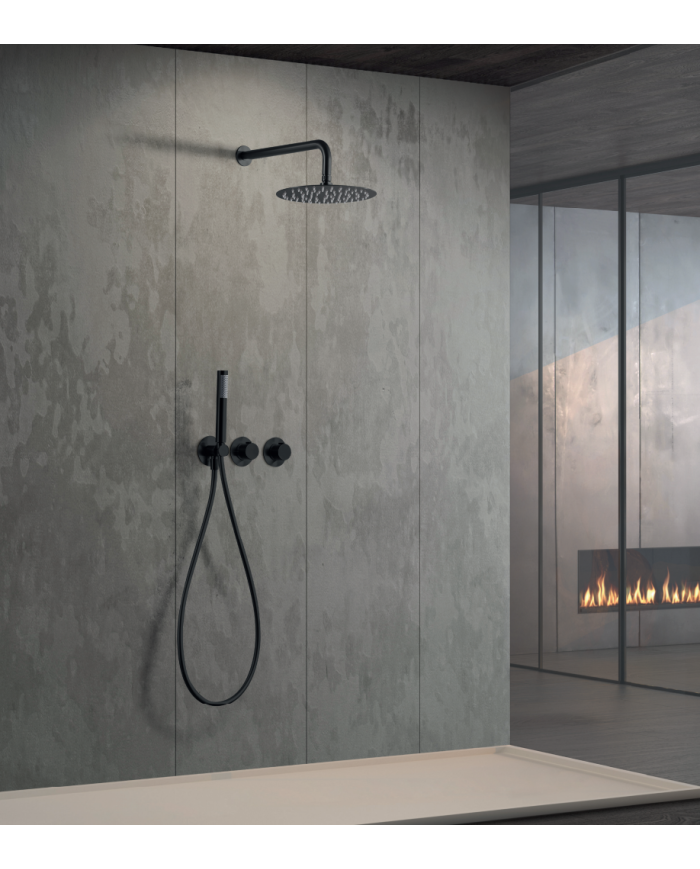 Robinetterie thermostatique encastrée Noir mat