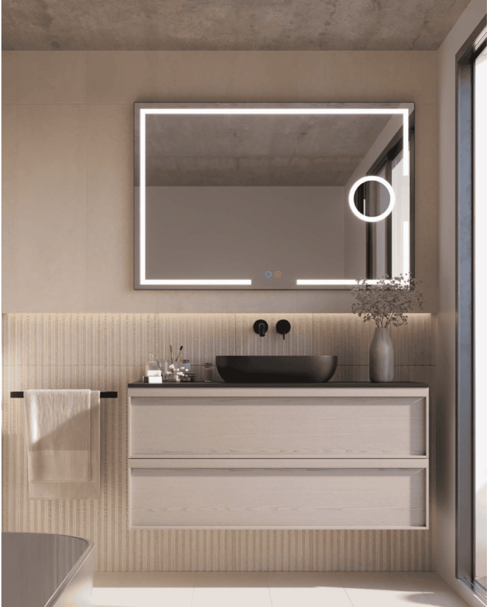 miroir led malta | Éclairage 3 LED & antibuée