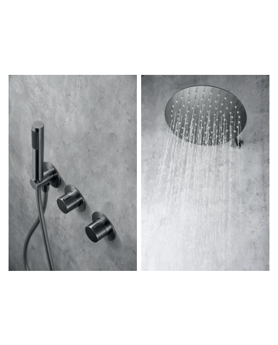 robinetterie thermostatique black gun metal | IMEX