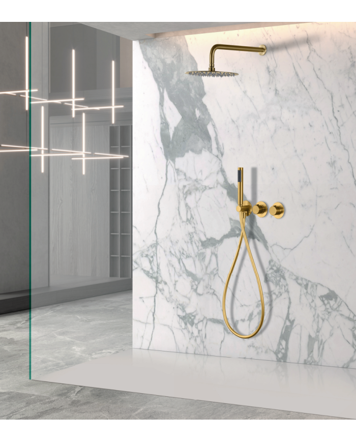Robinetterie thermostatique or brossé | IMEX