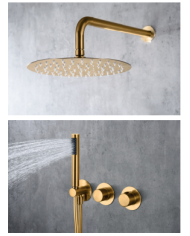 Robinetterie thermostatique or brossé | IMEX