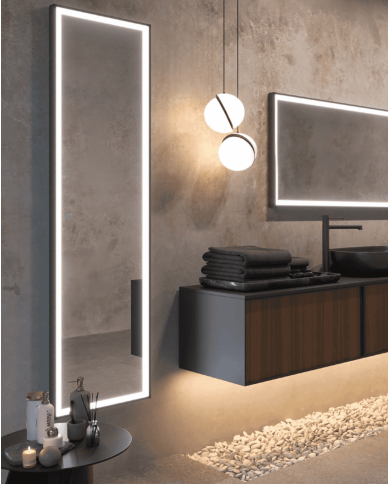 miroir led New York LEDIMEX | Éclairage 3 teintes antibuée