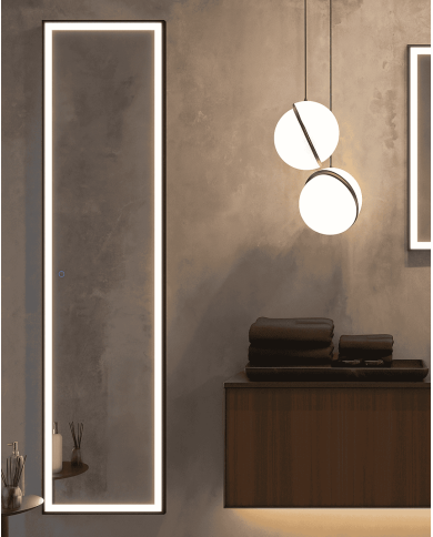 miroir led New York LEDIMEX | Éclairage 3 teintes antibuée