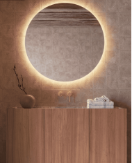 miroir rond ledimex | Rétroéclairage LED salle de bain