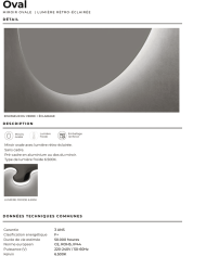 miroir ovale ledimex | Rétroéclairage LED 80x100cm