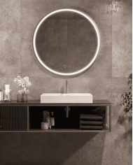 Miroir LED salle de bain | LEDIMEX rond et antibuée