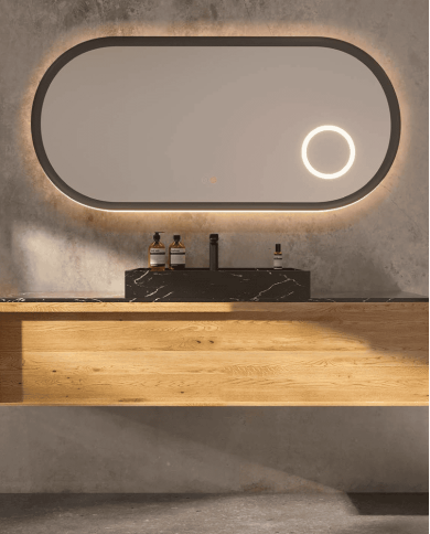 miroir led rimini | 6 finitions élégantes LEDIMEX