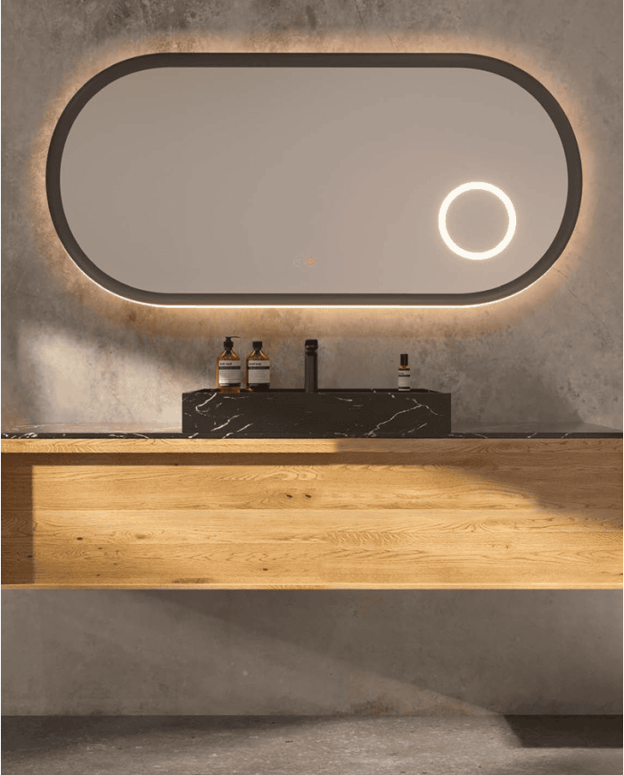 miroir led rimini | 6 finitions élégantes LEDIMEX