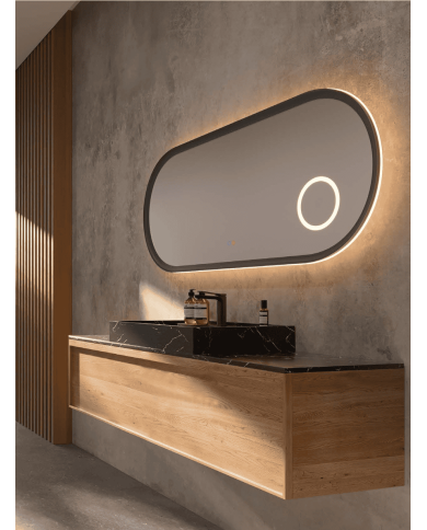 miroir led rimini | 6 finitions élégantes LEDIMEX