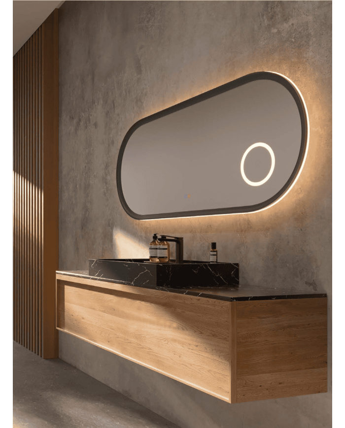 miroir led rimini | 6 finitions élégantes LEDIMEX