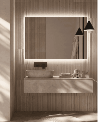 Miroir LED Suecia | Éclairage froid 6500K sans cuivre