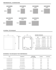 Miroir LED Suecia | Éclairage froid 6500K sans cuivre