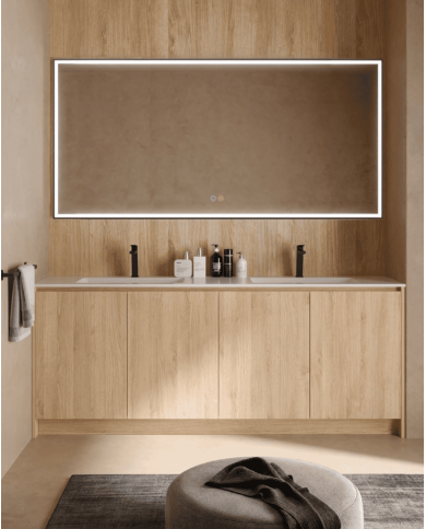 miroir led suisse noir | LEDIMEX éclairage réglable