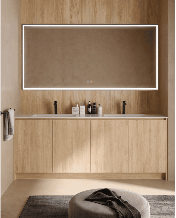 miroir led suisse noir | LEDIMEX éclairage réglable