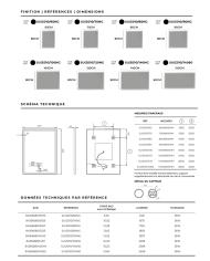 miroir led suisse noir | LEDIMEX éclairage réglable