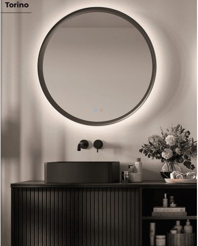 miroir led salle de bain torino | LEDIMEX rétroéclairé