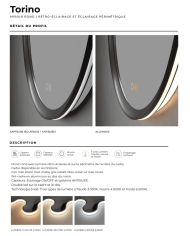 Miroir Torino - LEDIMEX