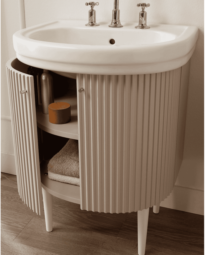 meuble salle de bain sbordoni | Meuble Plissé 63 cm