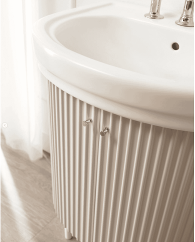 meuble salle de bain sbordoni | Meuble Plissé 63 cm