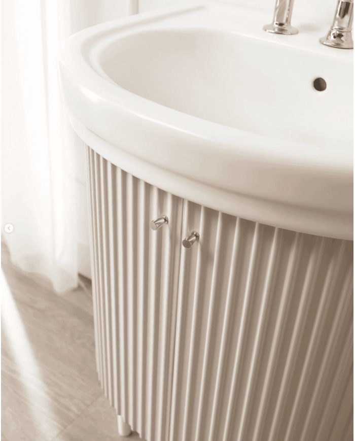 meuble salle de bain sbordoni | Meuble Plissé 63 cm