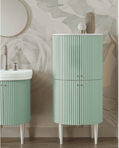 meuble colonne sbordoni plissé | 6 couleurs rétro