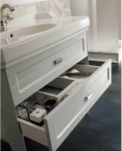 meuble lavabo rétro Sbordoni | Meuble italien 90 cm