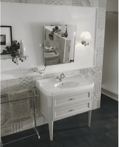 meuble lavabo rétro Sbordoni | Meuble italien 90 cm