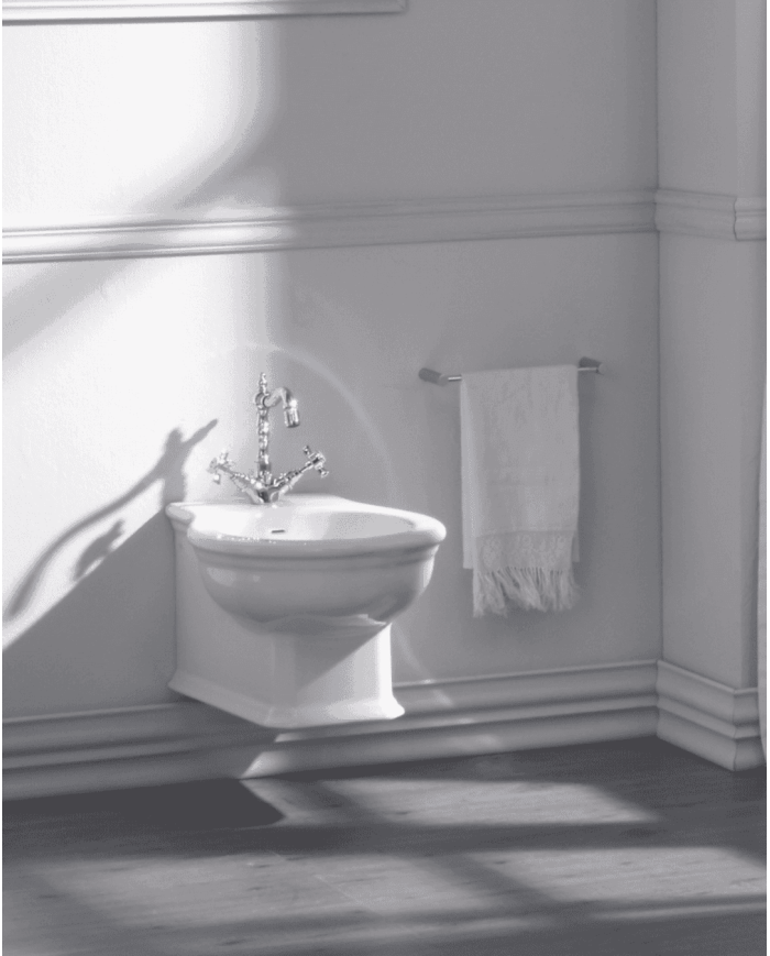 bidet suspendu imperial | Regent Blanc Céramique