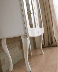 vitrine salle de bain sbordoni | Verre & laqué brillante 80cm